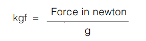 kilogram force